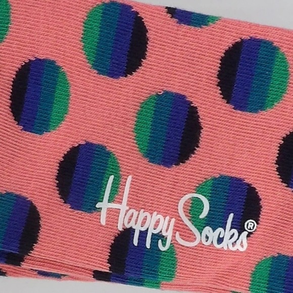 Happy Socks Men's Polka Dot- Shoe Size 8-12 - Picture 2 of 3